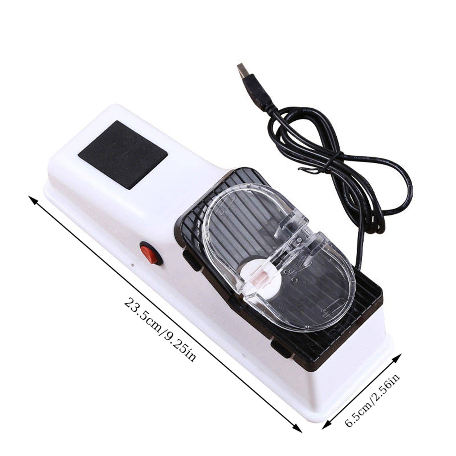 Точилка для ножей Профессиональная USB электрическая точилка для ножей Регулируемая для кухонных ножей Инструмент Нож Ножницы Точильный камень Заточка One Size белый