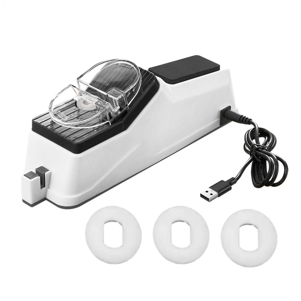 Точилка для ножей профессиональная USB электрическая точилка для ножей регулируемая для кухонных ножей инструмент нож для заточки ножниц 23.5x6.5x9cm