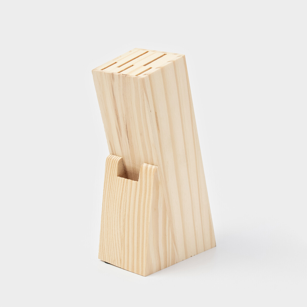 Подставка для ножей доляна, 11×6×20 см, дерево