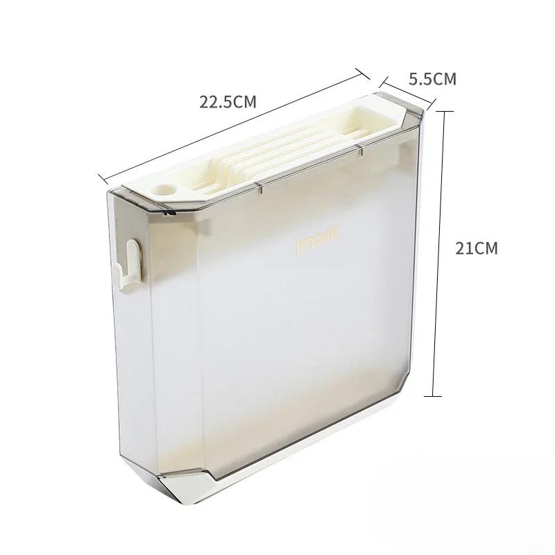 Настенный держатель для ножей Кухонные принадлежности Держатель для ножей Организация хранения Набор кухонных ножей Подставка для ножей серый